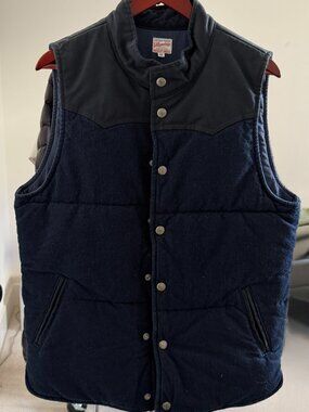 Momotaro 04-036 Western Dobby Vest Indigo